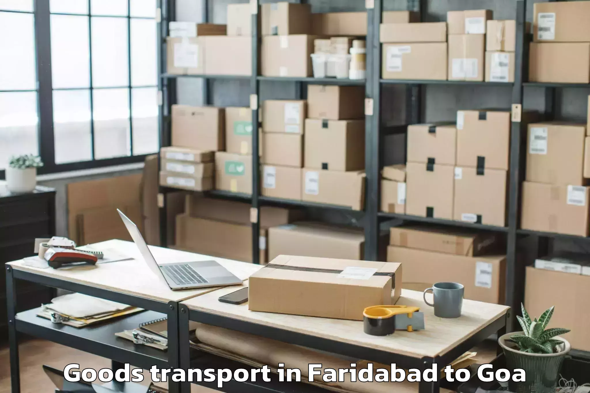 Expert Faridabad to Bicholim Goods Transport